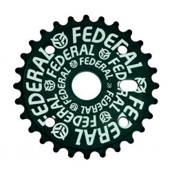 Federal Logo Solid 25T black (without guard Impact) BMX sprocket